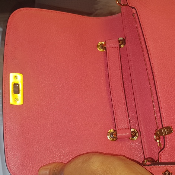 Auth MCM crossbody bag (pink orange) - Picture 13 of 14